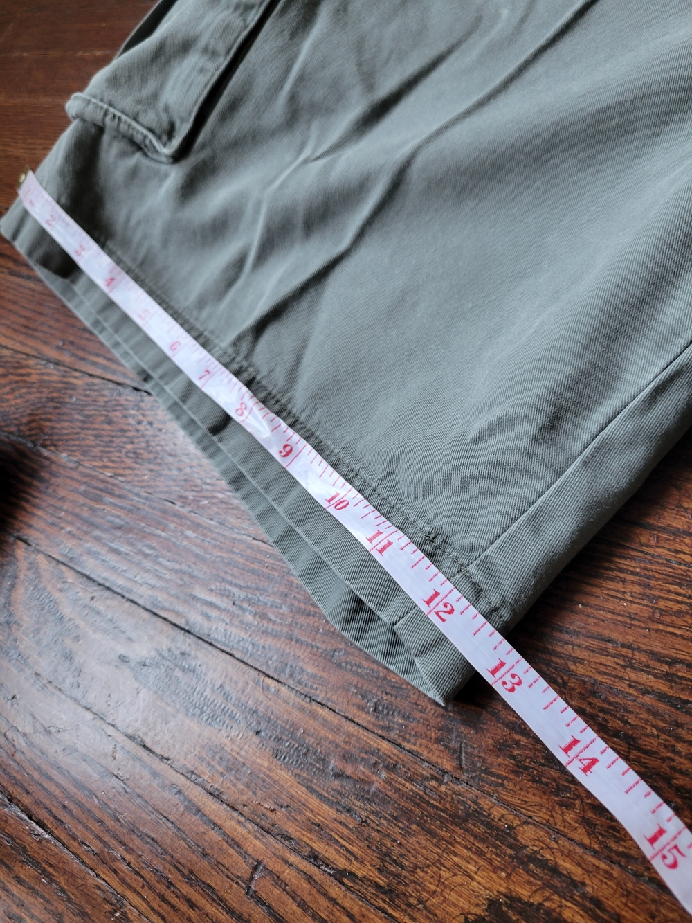 Dockers Front Flat Relaxed Fit Cargo Shorts Mens 40 Green Khaki Casual, Workwear - Picture 9 of 15